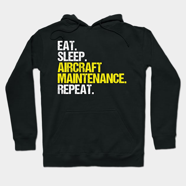 Aircraft Mechanic Aviation Maintenance Technician Hoodie by Krautshirts